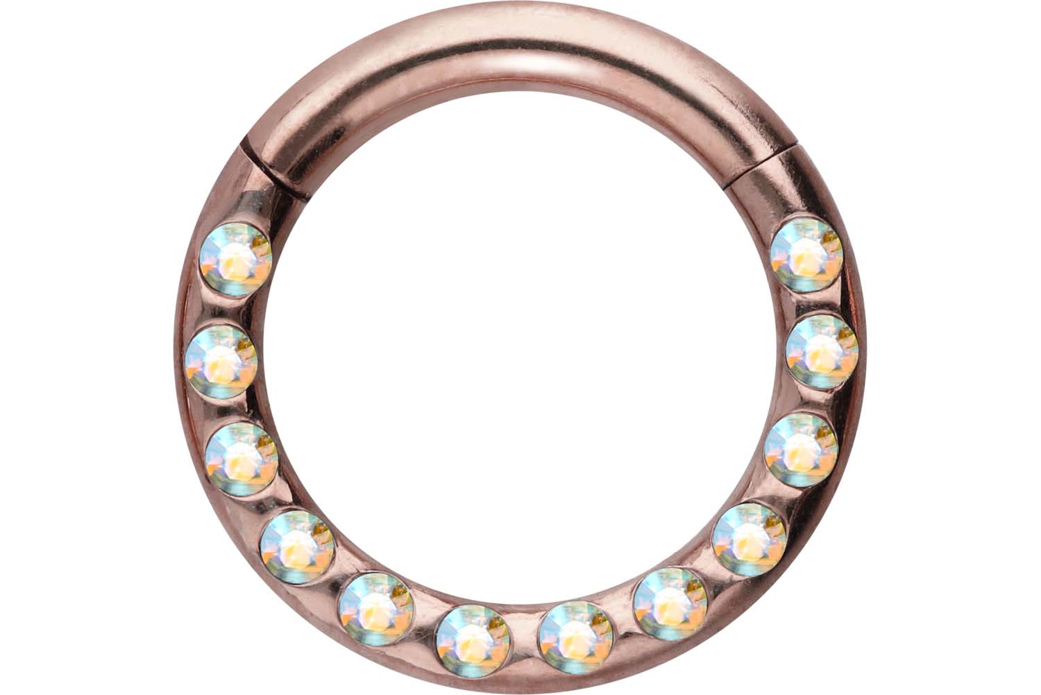Chirurgenstahl Segmentring Clicker Piercing KRISTALLE + EPOXY ++SALE++